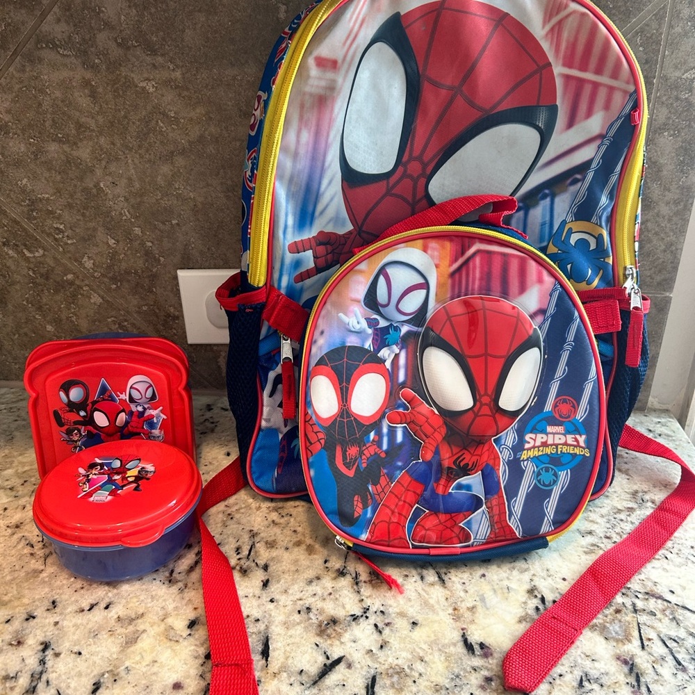 Spidey & His Amazing Friends 4-Piece Backpack Set